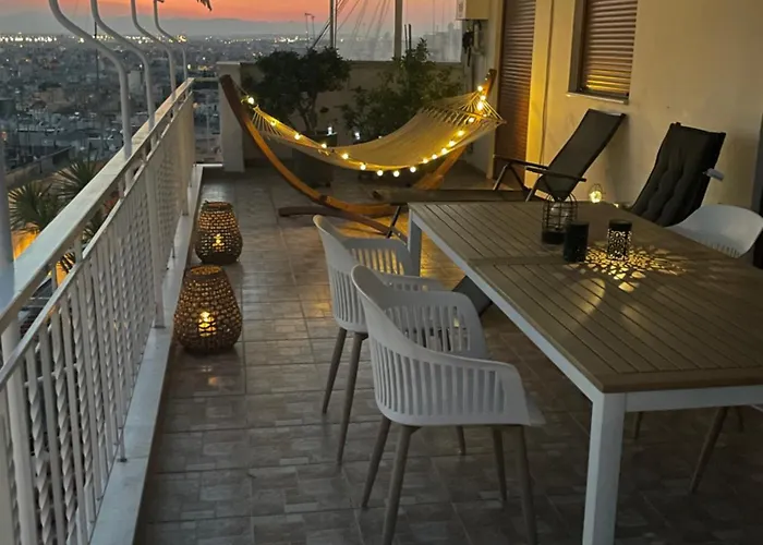 דירה Panoramic View Penthouse Nikopol סלוניקי